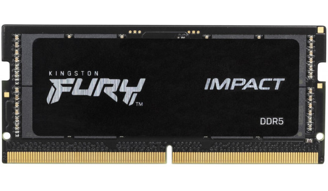 Kingston DDR5 - 32GB - 4800 - CL - 38 - Single-Kit - SO-DIMM, Impact, black