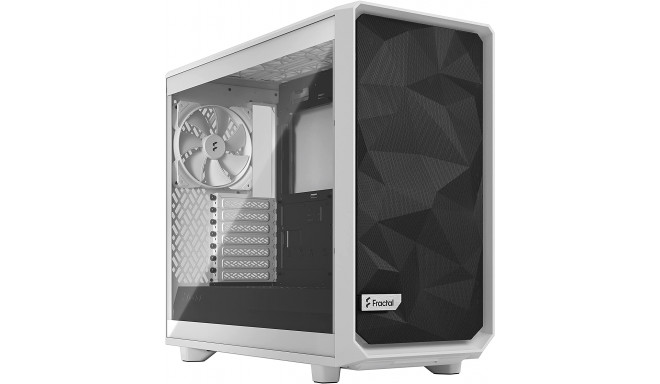 Fractal Design Meshify 2 Lite White TG Clear, Tower Case (White)