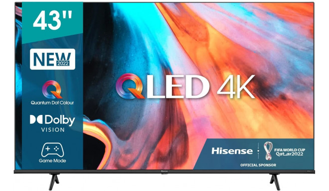 Hisense 43E78HQ - 43 - QLED-TV - UltraHD/4K, triple tuner, SmartTV, black