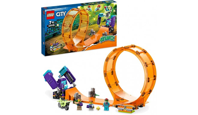 LEGO 60338 City Stuntz Chimpanzee Stunt Looping Construction Toy (Action Toy with Ramp, Stunt Bike a