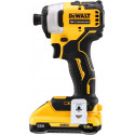 DeWALT POWERSTACK battery combo pack DCK2062E2T, 18 volts, with impact wrench, impact drill (yellow/