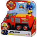 Simba Fireman Sam Jupiter with Sam Figure, Toy Vehicle (red/yellow)