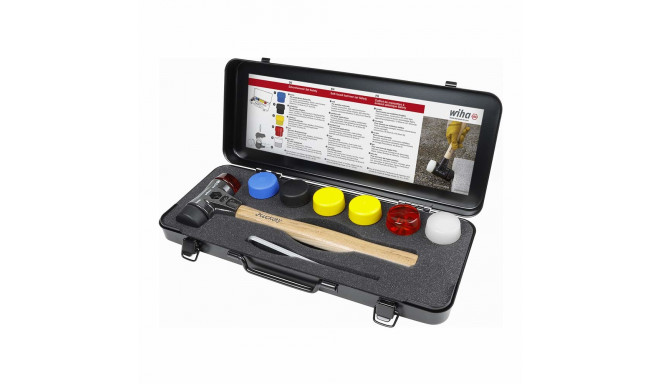 Wiha Soft-faced hammer set Safety, 8 pieces (black/wood)