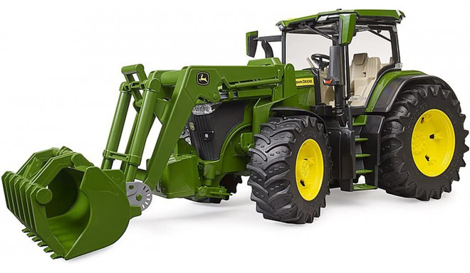 Bruder John Deere 7R 350 with front loader, model vehicle (green)