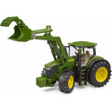 Bruder John Deere 7R 350 with front loader, model vehicle (green)