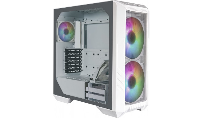 Cooler Master HAF 500 White, tower case (white, tempered glass)