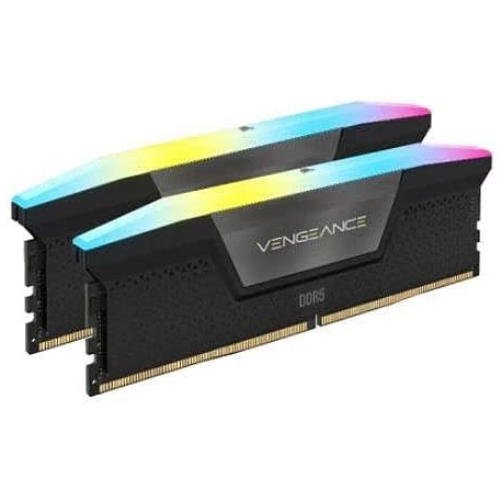 Corsair DDR5 - 64GB - 5200 - CL - 40 - Dual Kit, memory (black, CMH64GX5M2B5200C40, Vengeance RGB, f