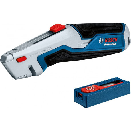 Universalmesser und Klingen-Set 63 x 19mm (blau/grau, inkl. 13 Klingen)