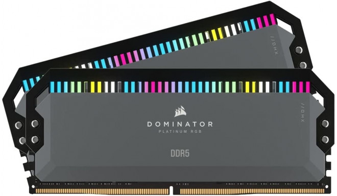 Corsair 32 GB DDR5-6000 Kit, memory (green, CMT32GX5M2D6000Z36, DOMINATOR PLATINUM RGB, EXPO, for AM