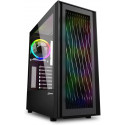 Sharkoon RGB WAVE, pc case (black, tempered glass side panel)