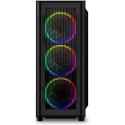 Sharkoon RGB WAVE, pc case (black, tempered glass side panel)