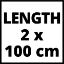 Einhell Aluminum guide rail L700, 2-piece