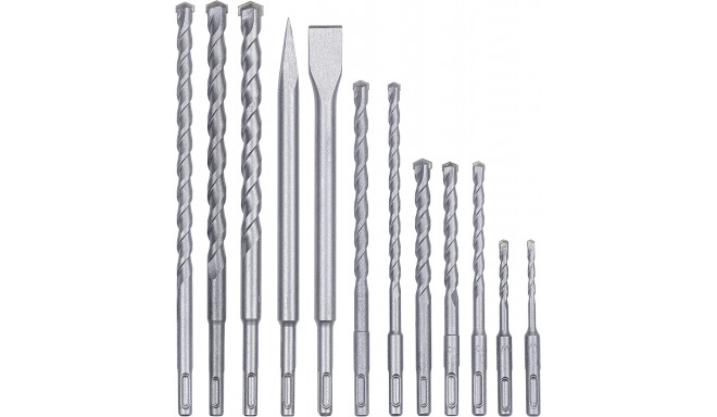 Einhell SDS Plus chisel drill set, 12 pieces (case)