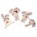 Babyono RABBIT MILLY cuddly toy with a dummy holder 1527