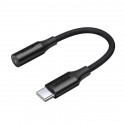 Ugreen sluchátkový adaptér 3,5 mm mini jack na USB typu C 10 cm černý (AV161 50631)