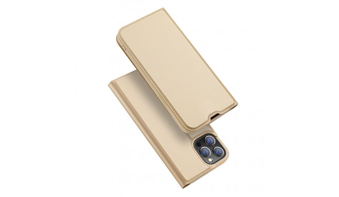 Dux Ducis Skin Pro Bookcase type case for iPhone 13 Pro Max golden