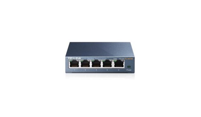 TP-Link switch TL-SG105 5x10/100/1000Mbps, Metal case, IEEE 802.1p QoS