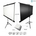 4World Projection screen with stand 170x127 (84'',4:3) Matt White