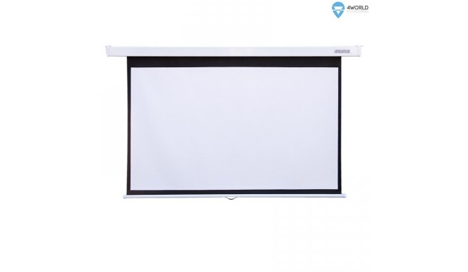 4World projektori ekraan 100" 221x124, matt valge