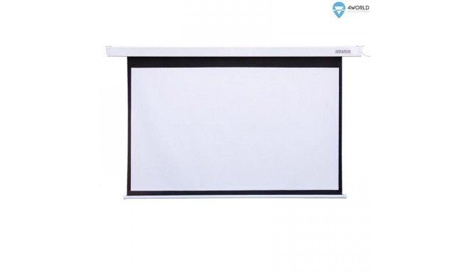 4World elektriline projektori ekraan 265x149 16:9, matt valge