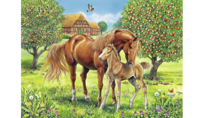 Ravensburger pusle 100 tk Hobused