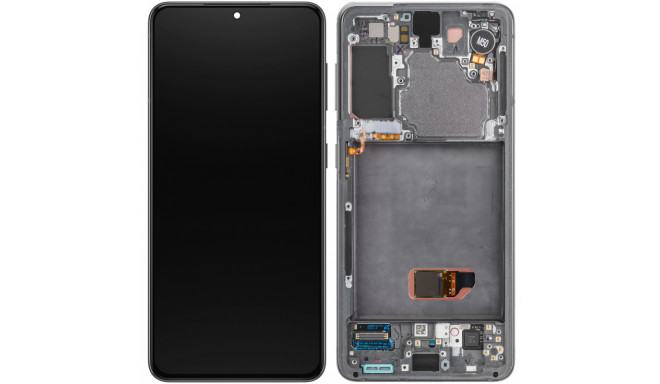 LCD + Touch Panel Samsung Galaxy S21 G991 GH82-27257A GH82-27255A GH82-27256A gray frame without cam