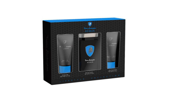 TONINO LAMBORGHINI ACQUA EAU DE TOILETTE 125ML VAPORIZADOR + GEL DE BAÑO 100ML + BALSAMO AFTER SHAVE