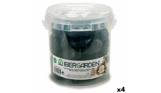 Decorative Stones Ibergarden 3BG Black Large 3 Kg (4 Units)