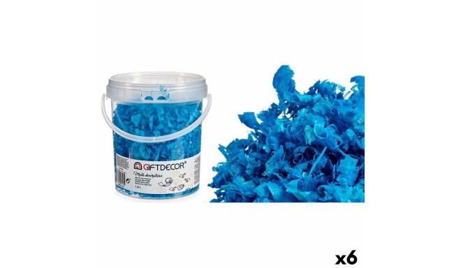 Decorative Shavings 1,4 L Light Blue (6 Units)