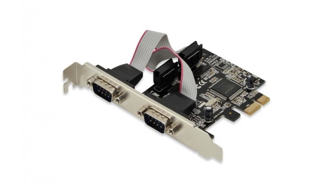 DIGITUS Add-On Card RS232 PCI Express, 2xDB9, Low Profile, Chip: MCS9901