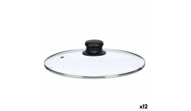 Pan lid Kinvara CN-SW1304-24CM CN-SW1304-24CM Transparent Silver Metal Glass Stainless steel Crystal