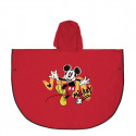 Waterproof Poncho with Hood Mickey Mouse Red (5-6 Years)