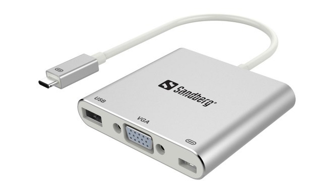 Sandberg USB-C Mini Dock VGA+USB