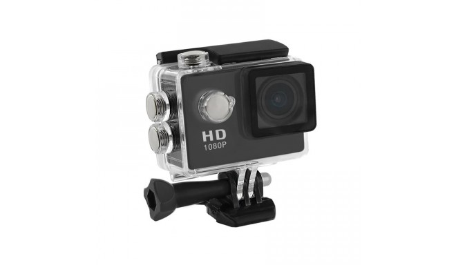 2.0'' Waterproof Sports Camera Full HD Qoltec for helmet/bike/car | Black