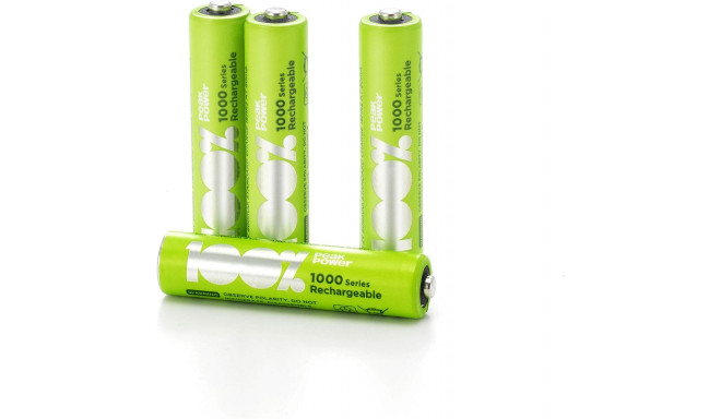 100% PeakPower NiMH Batteries AAA Rechargeable