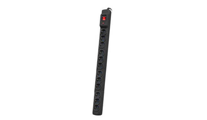 SURGE PROTECTOR ARMAC MULTI M12 RACK 19" 5M 12X FRENCH OUTLETS BLACK