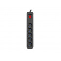 SURGE PROTECTOR ARMAC R5 1.5M 5X FRENCH OUTLETS 10A BLACK