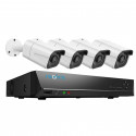 Reolink RLK8-800B4 4K PoE IP security camera kit with 2TB NVR recorder