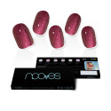 NOOVES LÁMINAS DE UÑAS DE GEL ruby claret premium #glam glitter 20 u