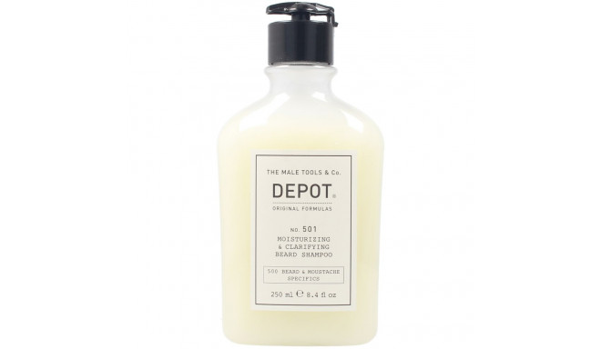 DEPOT BEARD & MUSTACHE Nº501 moisturizing & clarifying beard shampoo 250 ml