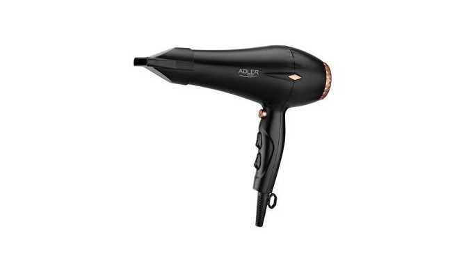 Adler Hair Dryer AD 2244 2000 W, Number of temperature settings 3, Ionic function, Diffuser nozzle, 