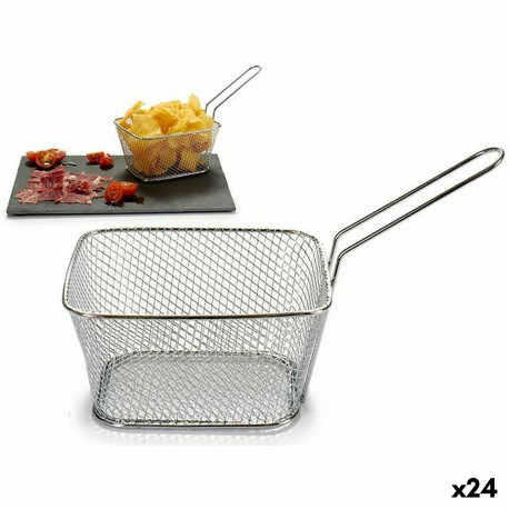 Suupistekorv Kinvara 50687 50687 Hõbedane Metall Raud 23 x 13 x 11 cm 24 x 13 x 11 cm 23 x 12,5 x 10