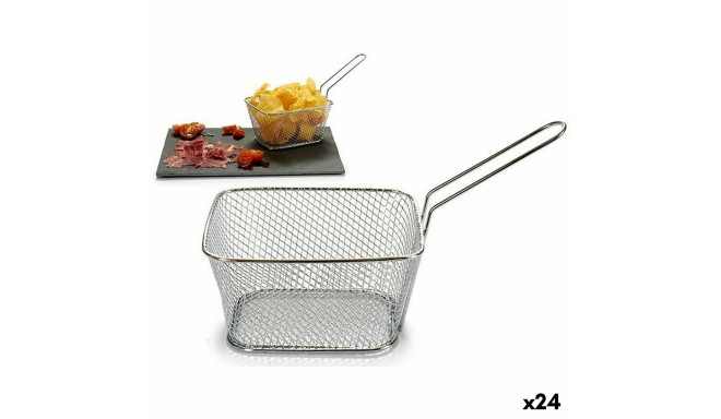 Suupistekorv Kinvara 50687 50687 Hõbedane Metall Raud 23 x 13 x 11 cm 24 x 13 x 11 cm 23 x 12,5 x 10