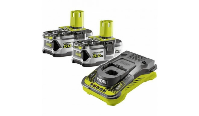 Charger and rechargeable battery set Ryobi RC18150-250 Litio Ion 5 Ah 18 V