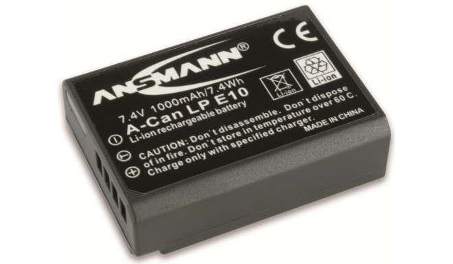 Ansmann A-Canon LP E10 LI 7.4V/ 1000mAh