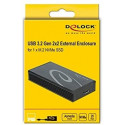 DeLOCK external housing for M.2 NVMe PCIe SSD with SuperSpeed USB 20 Gbps (USB 3.2 Gen 2x2) USB Type