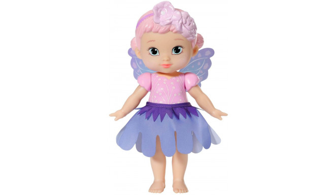 ZAPF Creation BABY born Storybook Fairy Violet 18cm, doll (with magic wand, stage, backdrop and litt