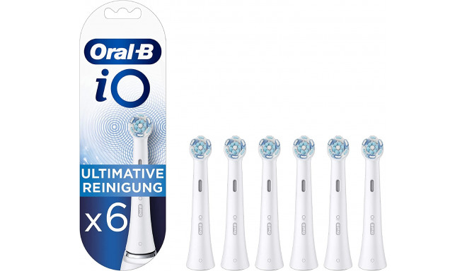 Braun Oral-B iO Ultimate Cleansing Set of 6, brush heads (white)