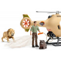 Schleich Wild Life Helicopter animal rescue, play figure