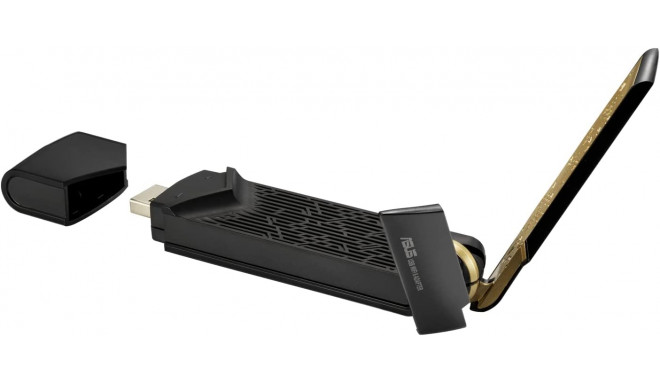 ASUS USB-AX56 AX1800 without stand, WLAN adapter (black/gold)